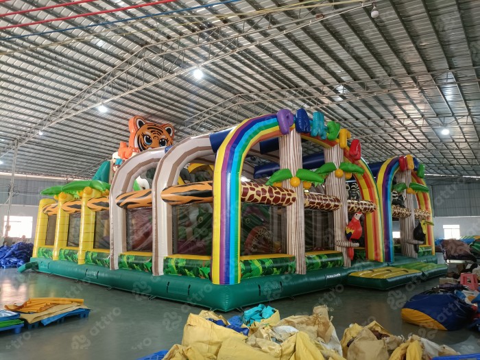 Надувной батут модель «Радуга парк 3»  15*12*8 м