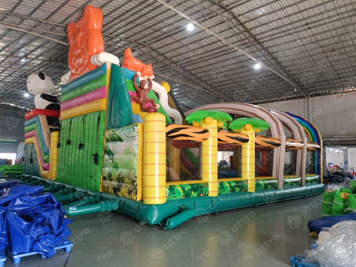 Надувной батут модель «Радуга парк 3»  15*12*8 м