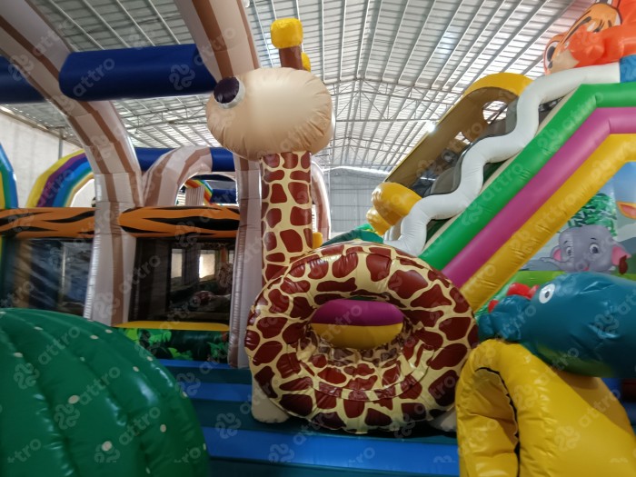 Надувной батут модель «Радуга парк 3»  15*12*8 м