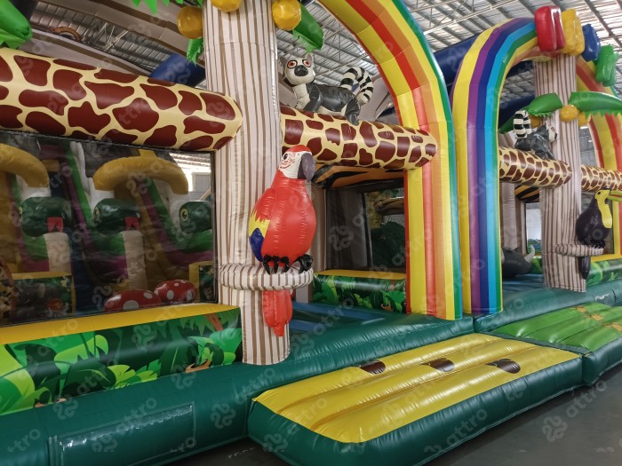 Надувной батут модель «Радуга парк 3»  15*12*8 м