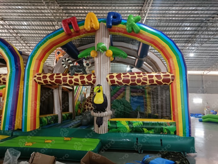 Надувной батут модель «Радуга парк 3»  15*12*8 м