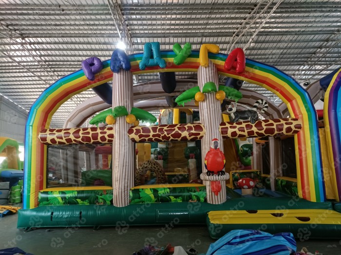 Надувной батут модель «Радуга парк 3»  15*12*8 м