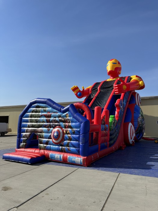 Надувная горка "Иронмэн" 17*10*14 м