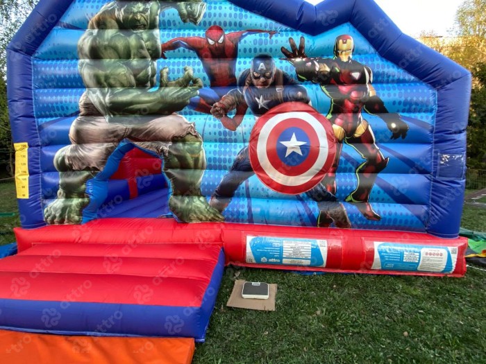 Надувная горка "Иронмэн" 17*10*14 м