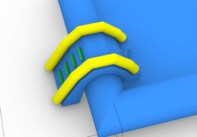 Лестница для бассейна в надувной аквапарк