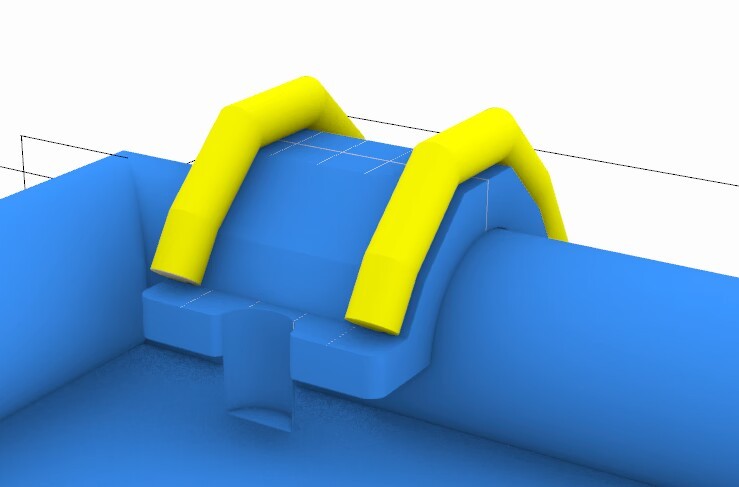 Лестница для бассейна в надувной аквапарк