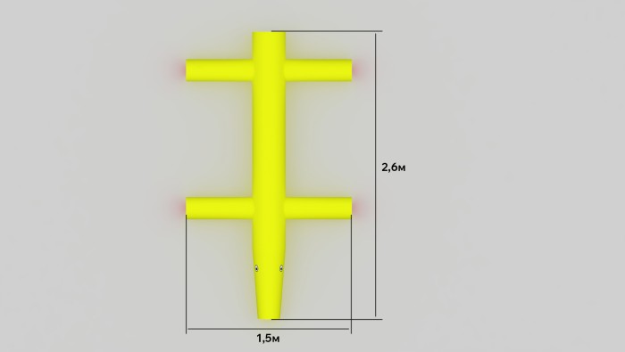 Надувная игровая фигура в бассейн 2,6*1,5 м