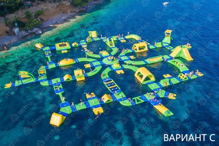 Надувной аквапарк "Спорт парк 300" 56*46*4,2 м