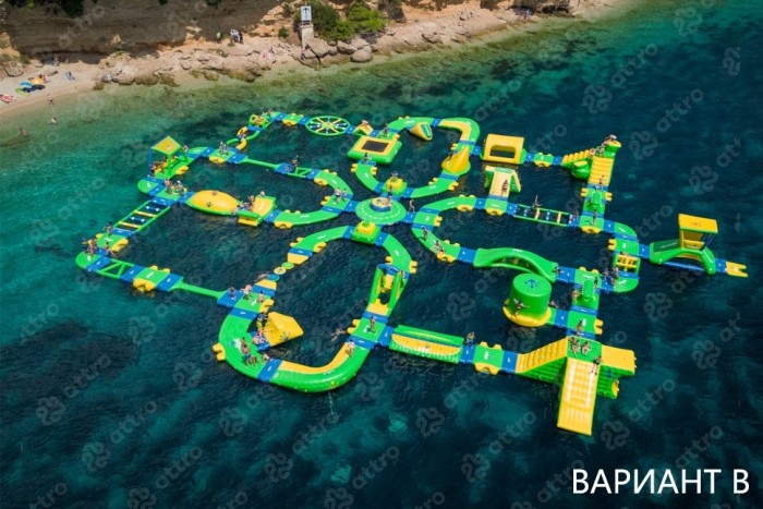 Надувной аквапарк "Спорт парк 300" 56*46*4,2 м