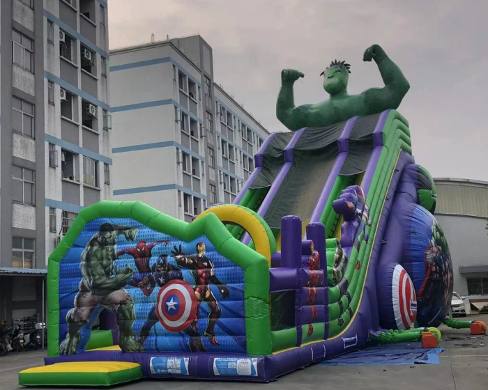 Надувная горка "Халк" 17*10*14 м