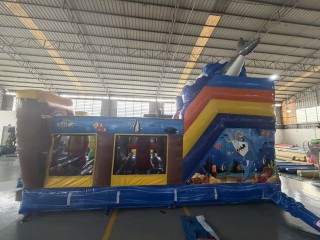 Надувная горка «Сокровища моря» 6*5*4,8 м