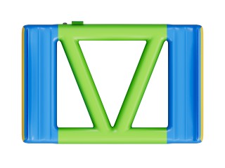 Модуль аквапарка "V соединитель" 3*2*0,3 м