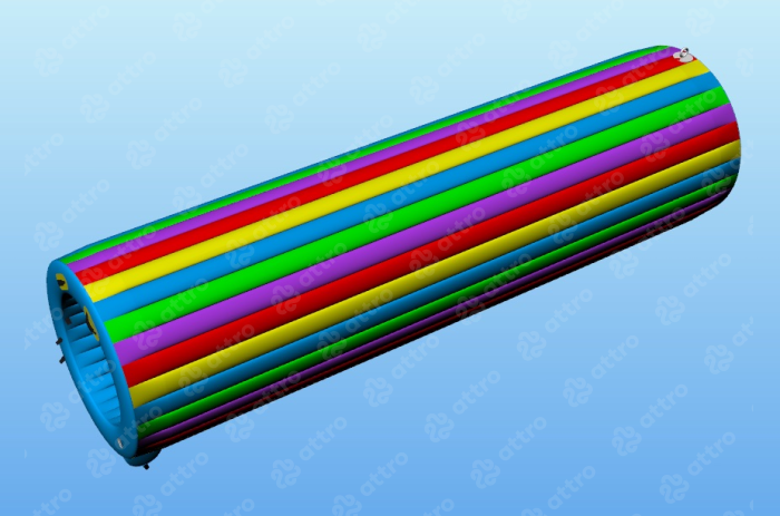 Надувная горка-труба 5,5 м