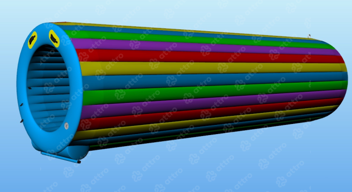 Надувная горка-труба 5,5 м