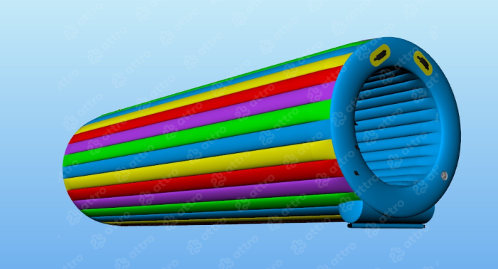 Надувная горка-труба 5,5 м