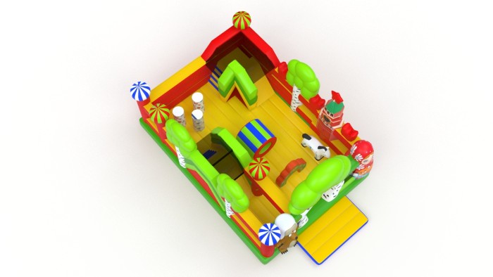 Надувная горка "Матрешка" 7*5*3,1 м