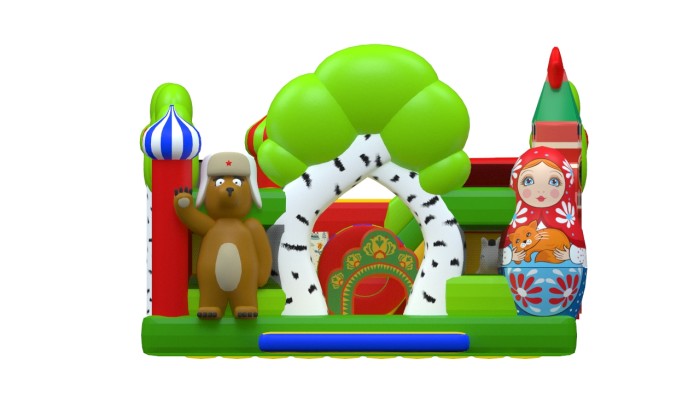 Надувная горка "Матрешка" 7*5*3,1 м