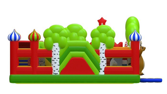 Надувная горка "Матрешка" 7*5*3,1 м