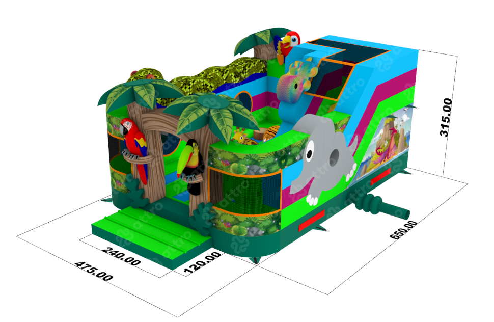 Надувная горка 