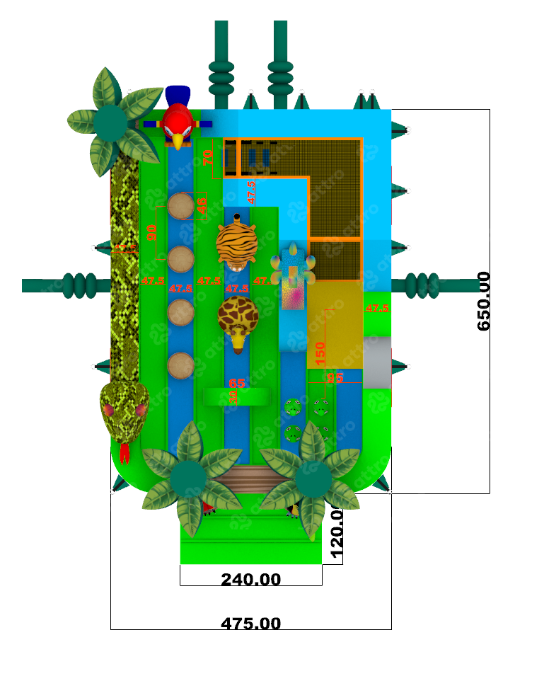 Надувная горка 