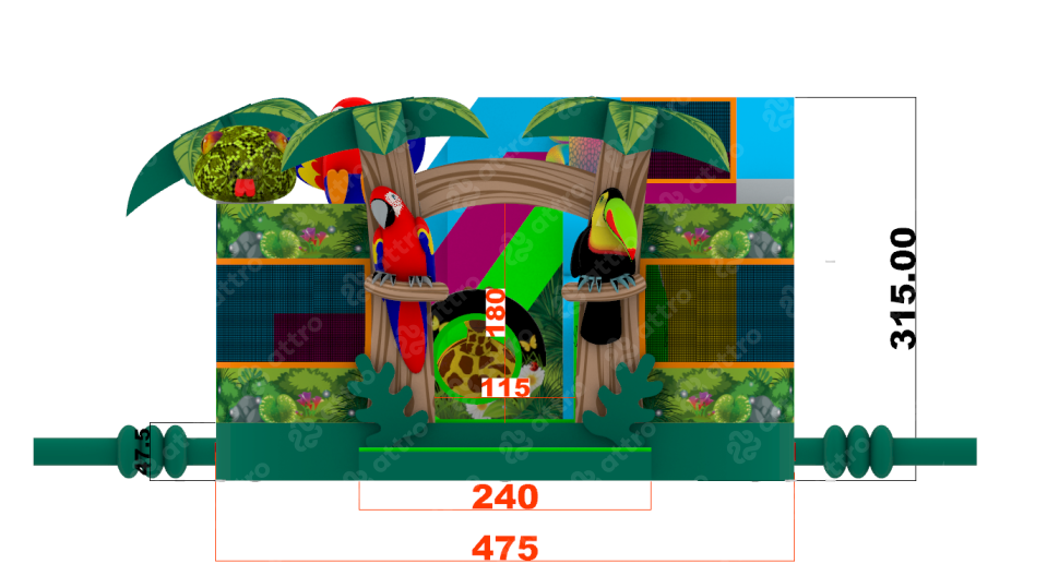 Надувная горка 