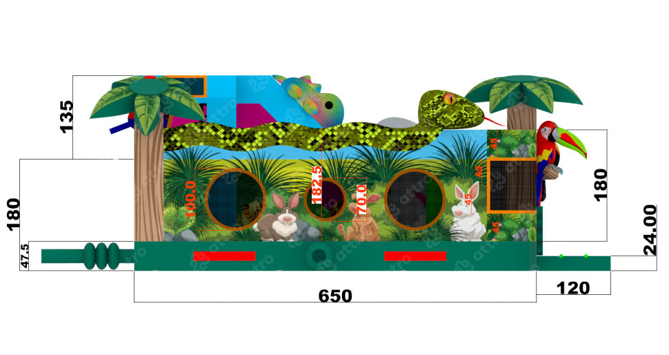 Надувная горка 