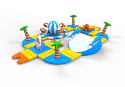 Надувной аквапарк &quot;На пляже&quot; 15*10*3 м