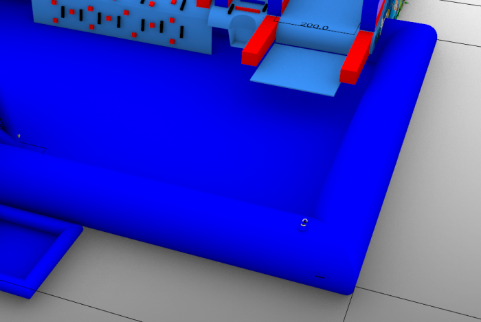 Надувной аквапарк "Джунгли пиратские" 17,5*17*8,6 м 