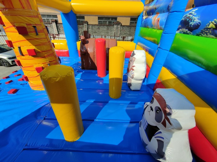 Надувной аквапарк "Джунгли пиратские" 17,5*17*8,6 м 