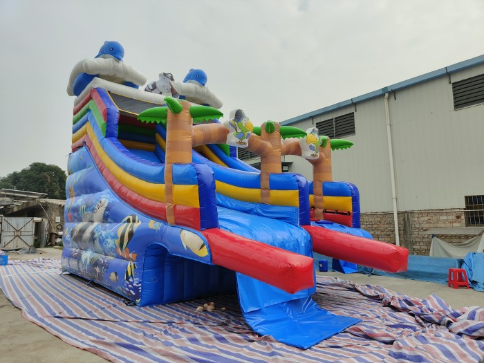 Надувной аквапарк "Джунгли пиратские" 17,5*17*8,6 м 