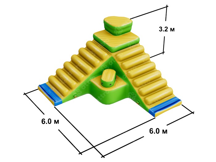 Модуль аквапарка "Трамплин" 6*6*3,2 м