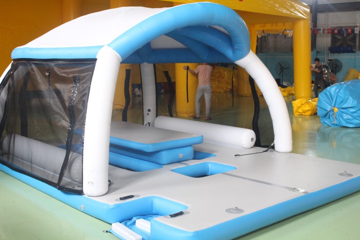 Надувная палатка на воду  4,8*3,4*2,5 м