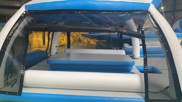 Надувная палатка на воду  4,8*3,4*2,5 м