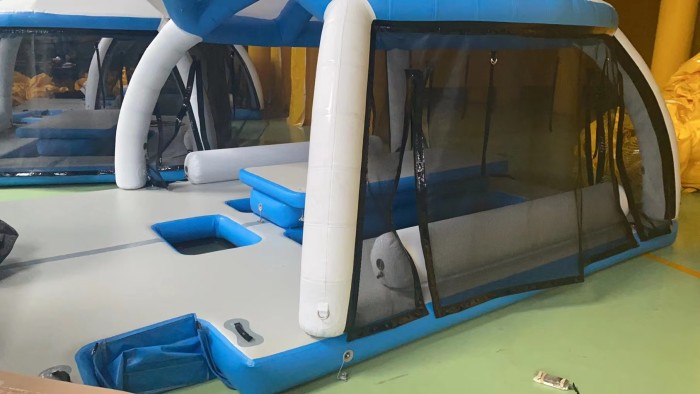 Надувная палатка на воду  4,8*3,4*2,5 м