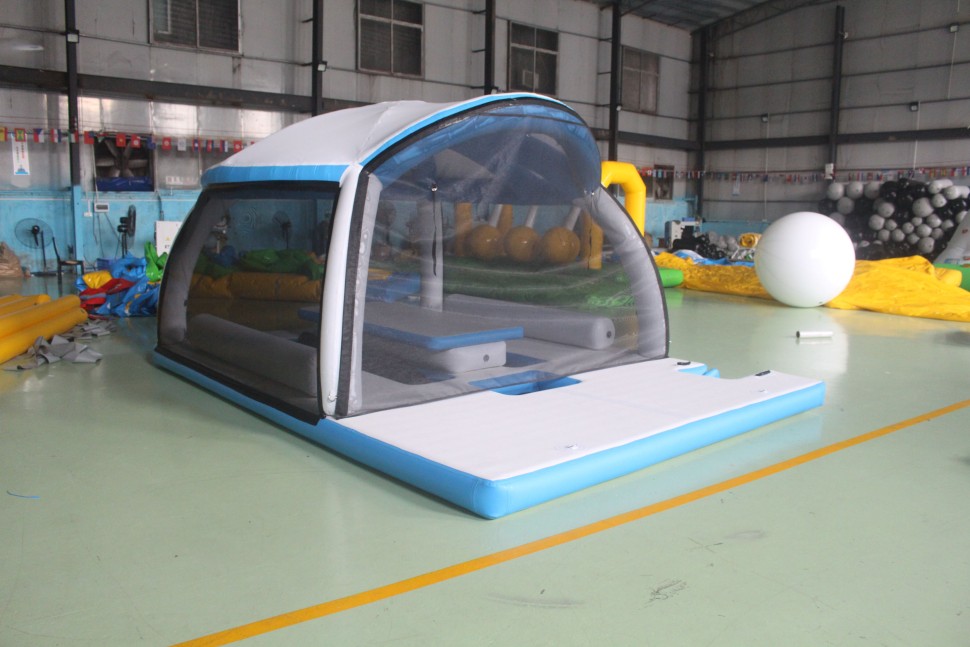 Надувная палатка на воду  4,8*3,4*2,5 м