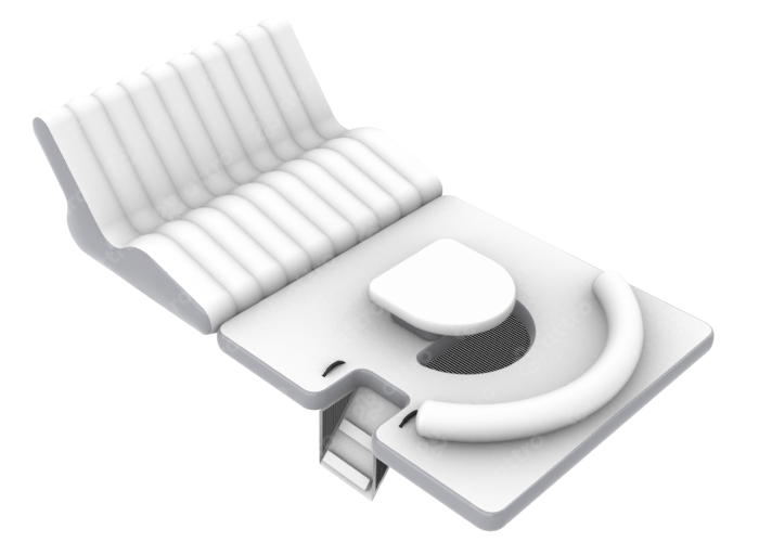 Надувная зона отдыха с шезлонгом 4,5*2,5*1 м