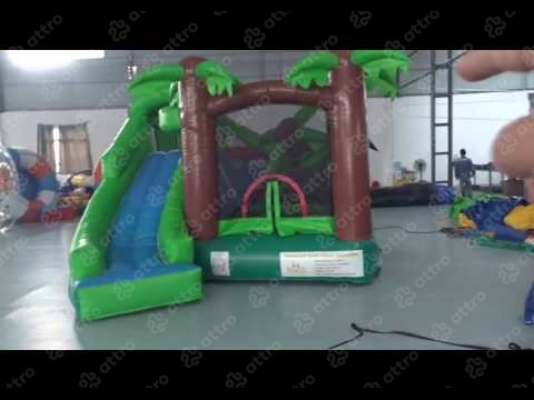 Надувной батут "Джунгли-мунгли" 3,9*3,5*2,6 м