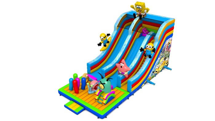 Всесезонный батут-трансформер «Спанч боб»