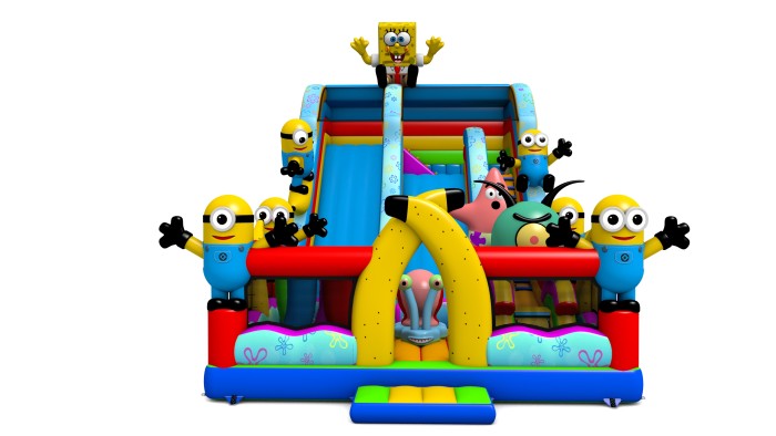 Всесезонный батут-трансформер «Спанч боб»