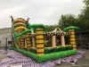 Надувной батут с горкой "Джунгли" 16,5*11*9,3 м