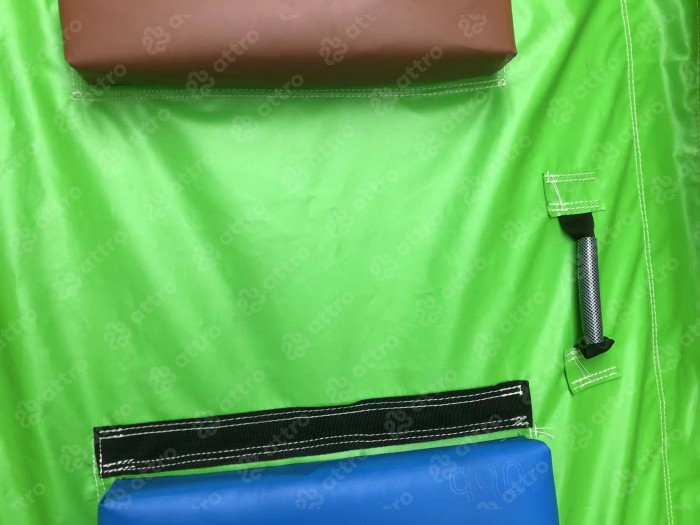 Надувной батут с горкой "Джунгли" 16,5*11*9,3 м