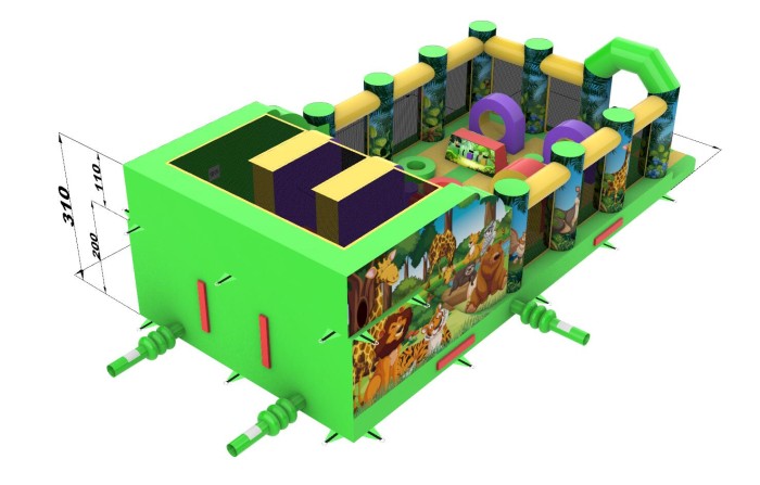 Надувной батут «Джуманджи»  10*5*3,1 м 