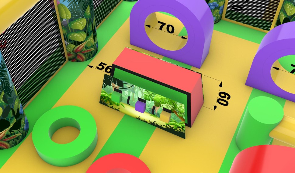 Надувной батут «Джуманджи»  10*5*3,1 м 