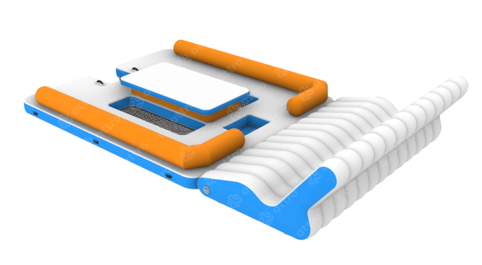 Надувная зона отдыха с шезлонгом 5,9*3,23*1 м 