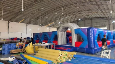 Надувной парк "Космонавт" 24*12*6,4 м 