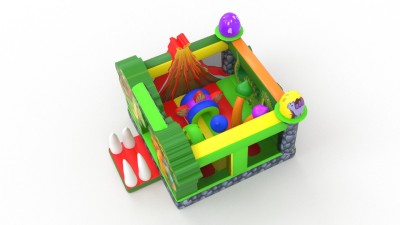 Надувная горка "Дино" 3,5*3,5*2,4 м