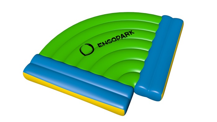 Элемент аквапарка "Угловой соединитель" 2,5*2,5*0,3 м