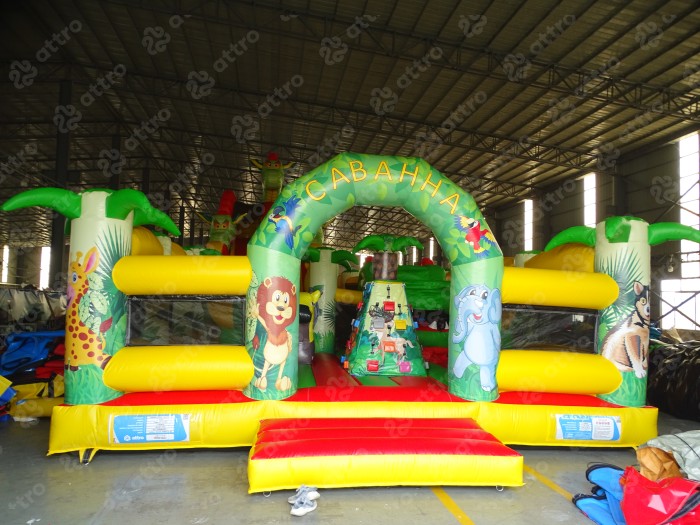 Надувной батут "Саванна" 14*7*7,5 м