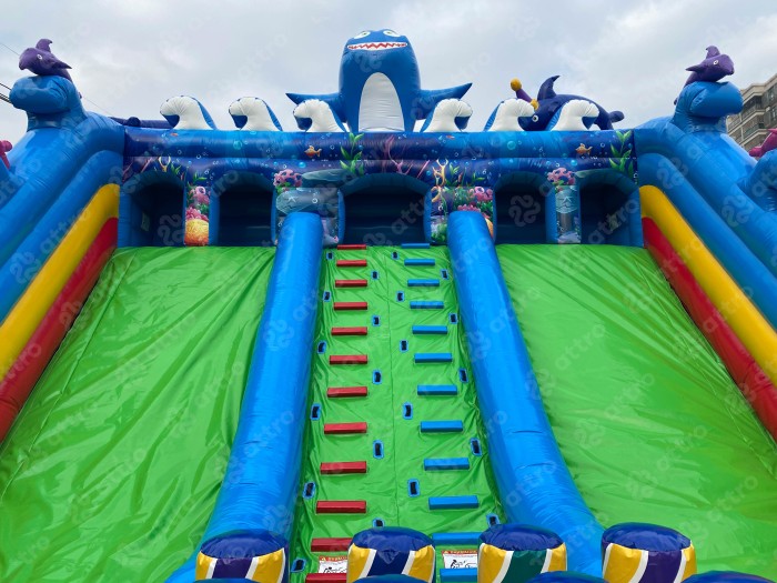 Надувной батут "Подводный мир" 19*9*8 м