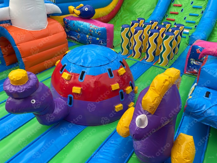 Надувной батут "Подводный мир" 19*9*8 м